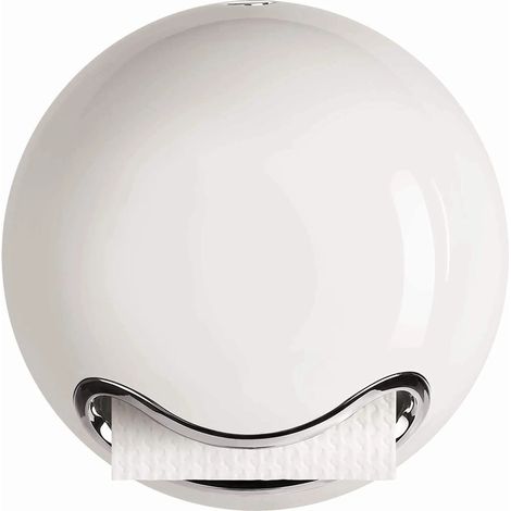 MINKUROW Toilettenpapierhalter "Bowl" zum Kleben oder Bohren weiß (1/2)