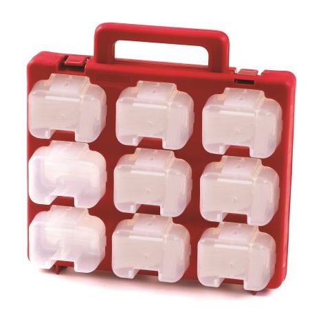 Boite compartimentée RS PRO, 18 Compartiments, Plastique, 330mm x 330mm x 130mm ( Prix pour 1 )