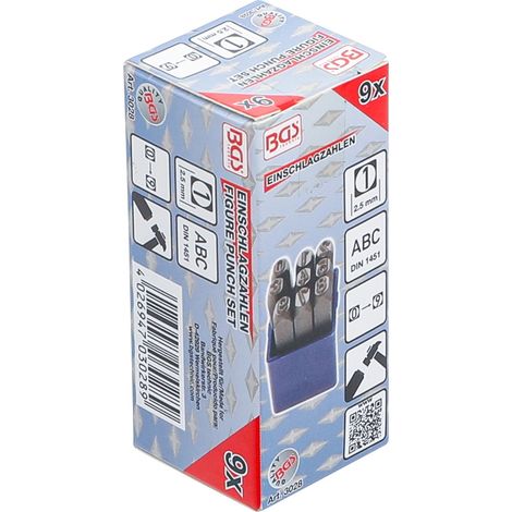 BGS Chiffres à enfoncer 2,5 mm - 3028 (1/5)
