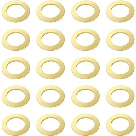 20 pezzi rondella piana M10x16x1 mm, rondelle piatte in ottone, rondelle metalliche, per viti e bulloni filettati (1/5)