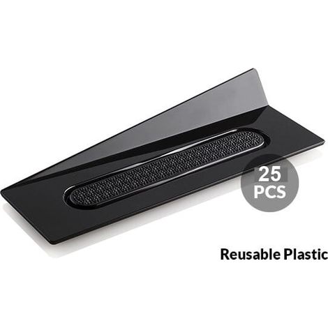 Bankett-Monoportionsunterlage 140x40mm/25 Stück schwarz (1/2)