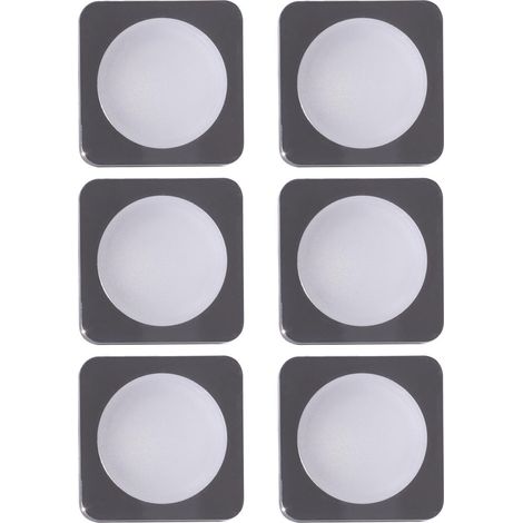 6er Set LED Decken Einbau Leuchte Chrom Spot Strahler Arbeits Zimmer Lampen Karton beschädigt