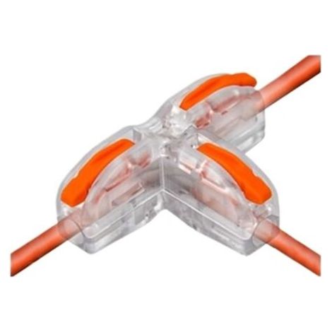 16PCS Borne Connexion Electrique Type T Connecteur de Fil Compact, Conducteur Compact Fil Connecteurs Ressort Bornier Connexion Electrique (1/5)