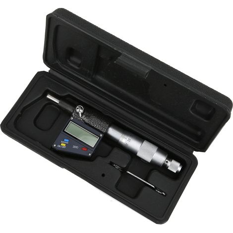 Micromètre numérique haute précision 0-25mm, tête en carbure cémenté, outil de mesure électrique pour usage professionnel (1/5)