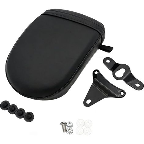 Housse de siège passager noire fabriquée en cuir synthétique pour améliorer le confort pour les longs trajets vidéo incluse Confort d'installation facile sans perçage (1/5)