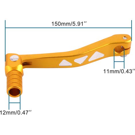 GOOFIT motorcycle gear shift lever compatible with domestically produced Huayang Bosuer assembled CRF50 70 gold models. (1/4)