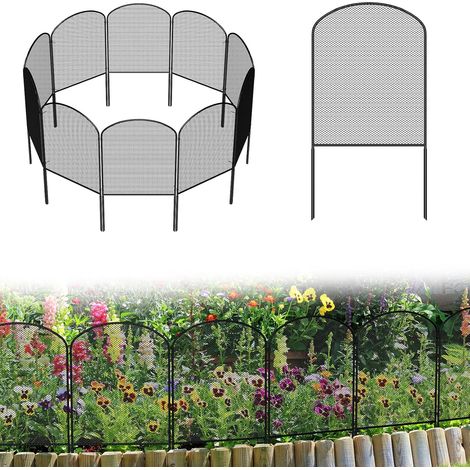 Clôture de jardin décorative en maille, barrière animale, 10 panneaux (1/5)