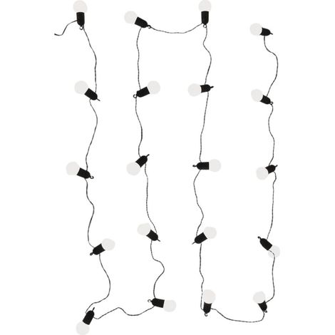 Guirlande lumineuse d'extérieur 20 ampoules led blanches (L5,70m) (1/4)