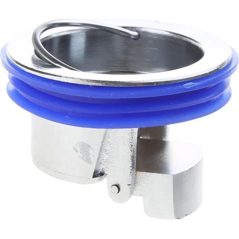 Noyau de siphon de sol anti-odeurs - Clapet anti-retour - Noyau de déodorant - Bouchon d'égouttement pour eaux de douche - Argenté - 4,4 x 4,4 x 3 cm