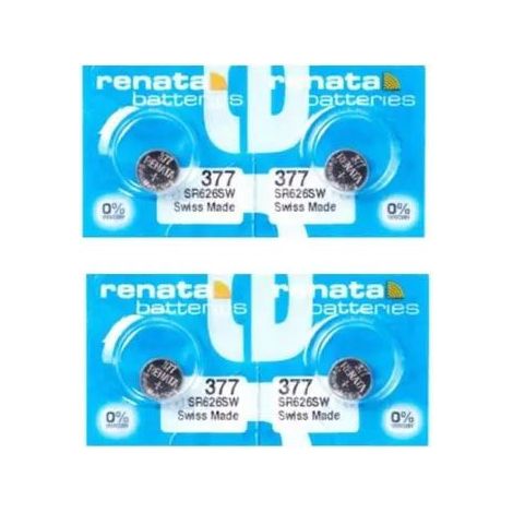 BLISTER DE 4 PILE RENATA 377 SR626SW -