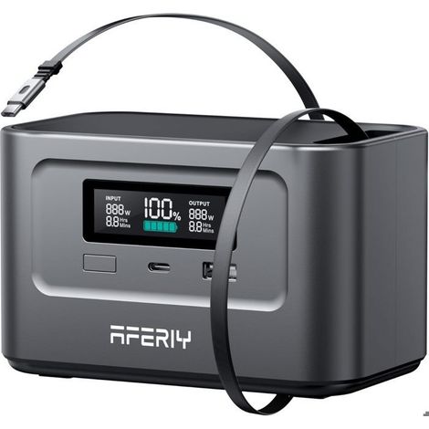 Station d’énergie portable - AFERIY - 99,2 Wh - 100 W - Dual USB‑C PD3.0 - Protection 6‑en‑1