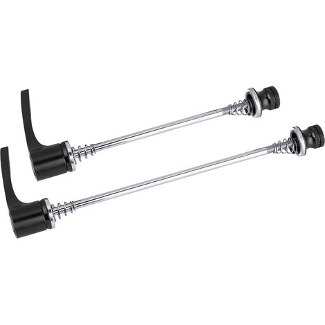 1 Paire d'Axles Rapides pour VTT et Vélo de Route, Longueur 157mm ou 197mm, Noir (1/5)