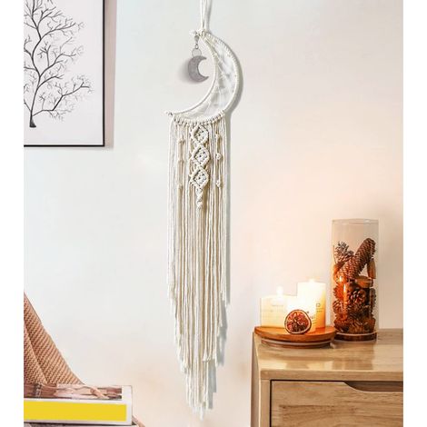 Attrape-rêves Lune, Décoration Murale Bohème pour Chambre, Chambre de Fille, Chambre d'Adolescent, Chambre de Garçon, Chambre de Maman, Chambre de Femme (1/5)