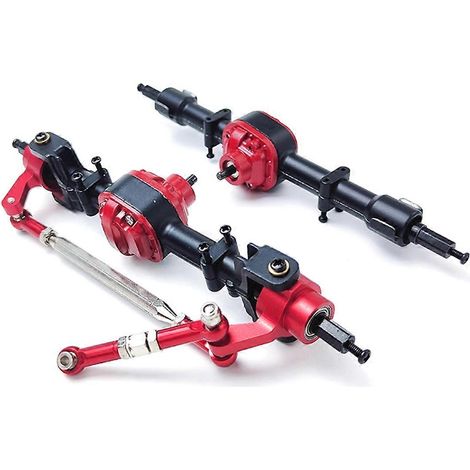 Essieux avant et arrière MN82 LC79 en 2 pièces avec arbre et engrenages métalliques, compatibles avec le kit de mise à niveau pour camion télécommandé Mang Cow MN82 LC79 (1/5)