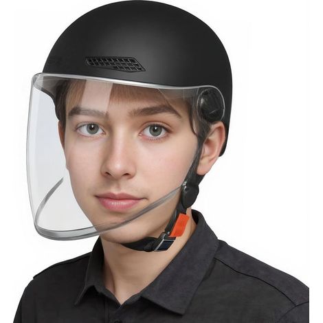 Motorrad-Halbhelm - Motorradhelme - Retro Offen (1/5)