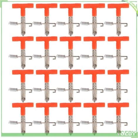 Alimentateur d'eau de lapin - FAFEICY - 20 pièces - métal+plastique - fixation par ressort - se connecte au tuyau (1/5)