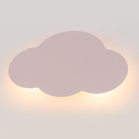No-name CLOUD 4967 Wandlampe Pastellrosa Wolkendesign