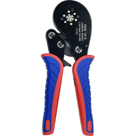 Crimpzange für Rohrkabelschuhe, 0,08–16 mm² (28–5 AWG), Ratschen-Drahtcrimpzange (1/5)