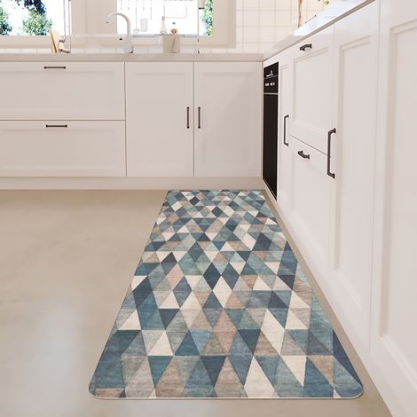 Thickened anti-fatigue floor mat, waterproof, oil-proof, and non-slip PVC kitchen mat - Geometry 4 - 440120010MM