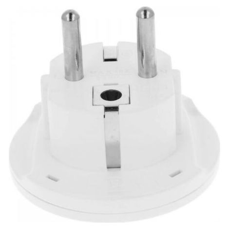 Convertitore Adattatore Viaggio Da Spina Schuko 16A A Presa UK USA AUS CN Colore Bianco Max 2300W