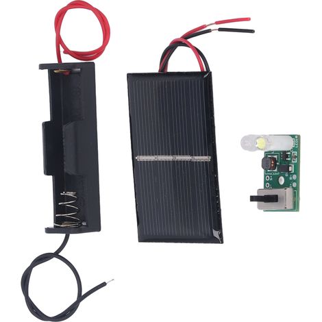 Régulateur de charge solaire PCB 1,2V, panneau de contrôle pour lampe de jardin, kit de protection batterie, carte chargeur solaire avec capteur crépusculaire, lot de pièces détachées (1/5)