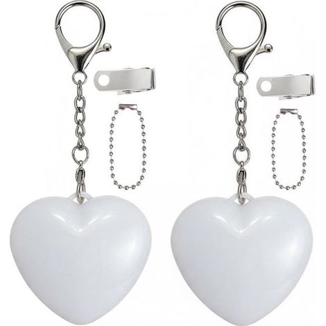 Lot de 2 Lampe de sac à main en forme de cœur, nouvelle lampe de sac à main LED 2026 avec capteur tactile automatique - Blanc (1/5)