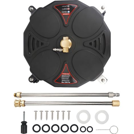 Accessoire de Nettoyage de Surface pour Nettoyeur Haute Pression de 13 Pouces, Solution de Nettoyage Polyvalente, épurateur de Sol Rond, Compatible, Artisanat Précis, Facile à (1/5)