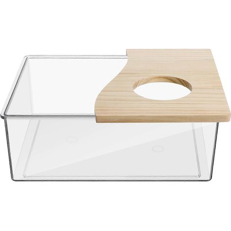 Accessoires de bain pour hamster, baignoire pour hamster, cage pour hamster, bain de sable, cachette pour hamster, récipient pour bain de sable pour hamster (1/4)