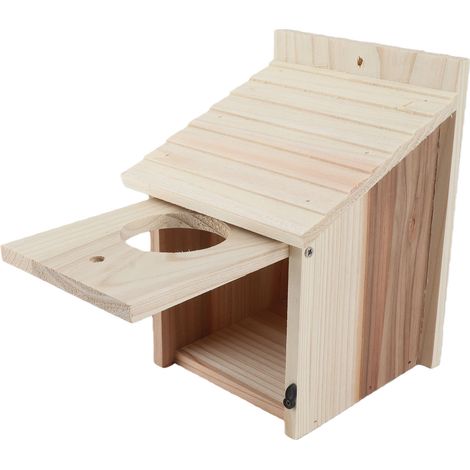 Nichoir en bois innovant, naturel et sûr, à monter soi-même pour l'extérieur. (1/5)