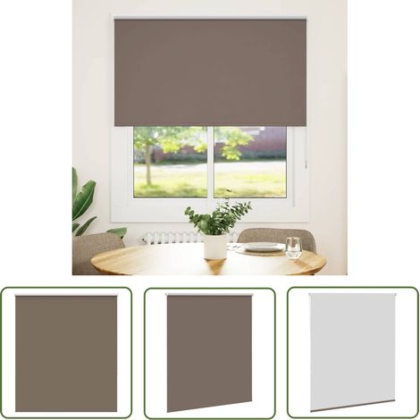 vidaXL Verdunkelungsrollo Kaffeebraun 120x150 cm Stoffbreite 116,6 cm (1/5)