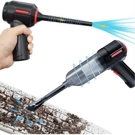3-in-1 Computer-Staubsauger, Druckluftgebläse, kabelloser Handstaubsauger, Tastaturreinigungsset, elektrische Sprühflasche für PC (1/5)