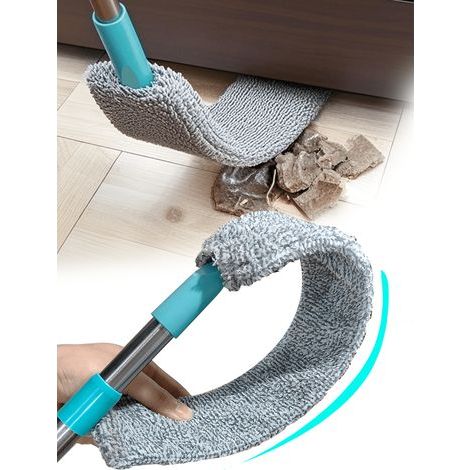 1-teiliges Unterbett-Reinigungswerkzeug: elektrostatischer Staubwedel zur Reinigung von Ritzen und Staub unter dem Bett, mit Griff, Farbe kann variieren (1/5)