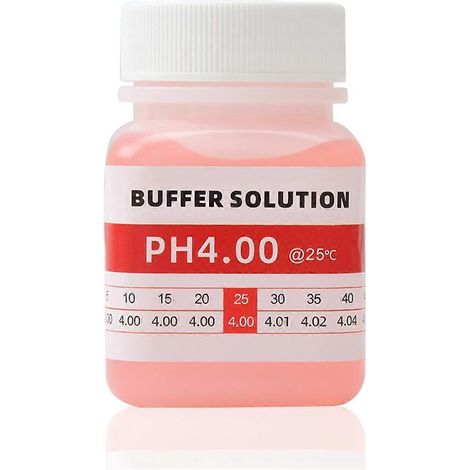 Solution d'étalonnage pour pH-mètre, testeur ORP, pH 4,0-- (1/5)