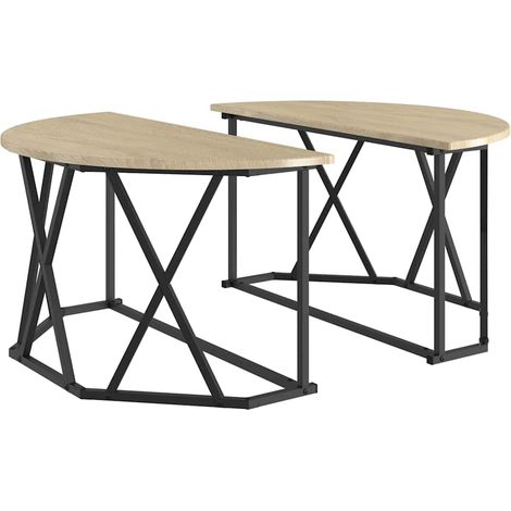 Table basse,Table d'appoint,Table de Salon Chêne sonoma 80 x 80 x 42 cm CFW10986 (1/5)
