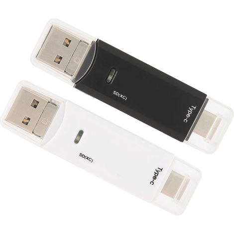 Multifunktionaler 3-in-1 USB 2.0 Micro-Typ-C-Kartenleser, hohe Geschwindigkeit, robust, langlebig und stabil (1/5)