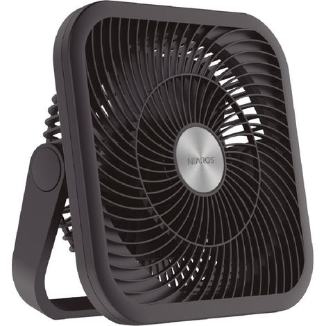 Ventilatore portatile multifunzione "Rayna" (motore 9W DC 5V) nero