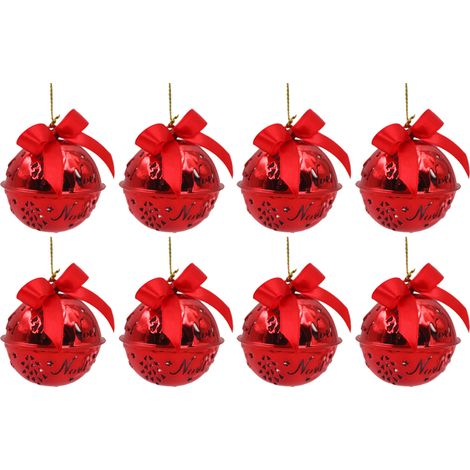 Clochette Ronde - En Fer - Pour Décoration De Fête Noël Mariage Maison - Lot De 8 (1/5)
