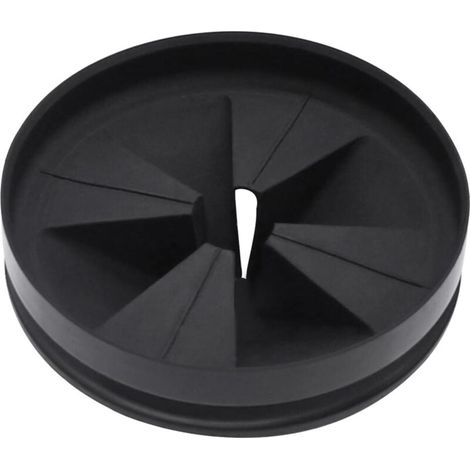 Paraspruzzi per tritarifiuti, deflettore per lavello QCB-AM da 3 3/8" di ricambio per InSinkErator Evolution Series, nero