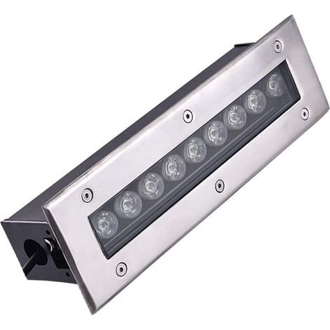 Spot Encastrable LED Exterieur - Lampe Jardin Enterré, LED Encastré Au Sol Spot Rectangulaire Lumière Souterraine Extérieure Jardin Lampadaire Étanche Chemin Éclairage Lampadaire (1/5)