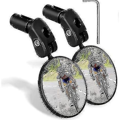 Verstellbare, universelle, um 360° drehbare HD-Fahrradspiegel für optimale Sicherheit beim Fahrradfahren.