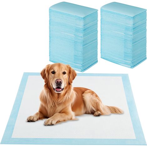 COSTWAY Dog and Puppy Pee Pads 90 x 90cm(100 Counts) 6-Layer Leak-Proof Pet Pads (1/5)
