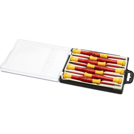 7 Tlg. Präzisions Elektronik-& Feinmechanik Schraubendreher Set VDE (1/3)