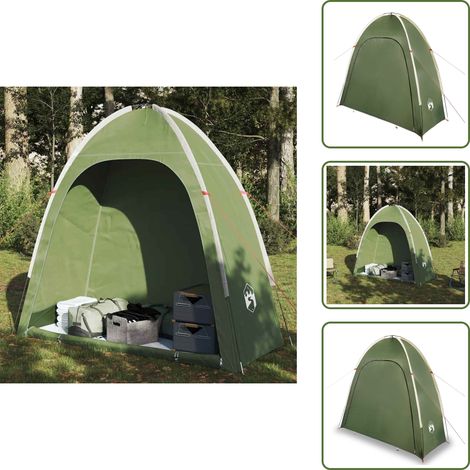 The Living Store Beistellzelt Grün Wasserdicht - Campingzelt - Beistellzelt - Zelthülle - Gartenmöbel - Wohnaccessoires (1/5)