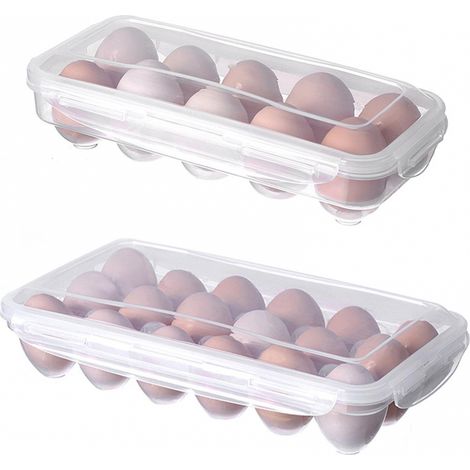 BEBUSINGOTO Boîte de rangement pour œufs au réfrigérateur (1/5)
