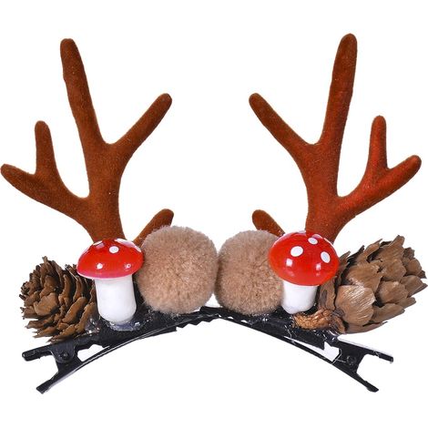 serre-tête de Noël en forme de bois de renne, pinces à cheveux, bandeaux, beauté pour fille (1/5)