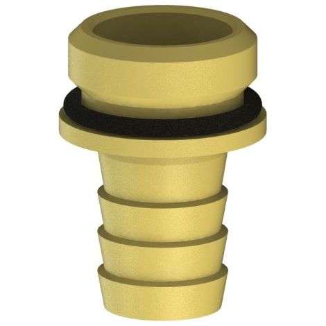 JS VATERTEIL MIT WULST U.DICHTUNG 1/2"x1/2", MESSING (1/2)