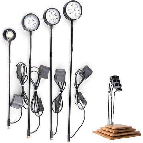 Technische Daten: 5 W Farbe: siehe Abbildung Materialien: Aluminiumlegierung und Bambus Stromversorgung: 100–240 V Wechselstrom (LE-Standard) (1/5)
