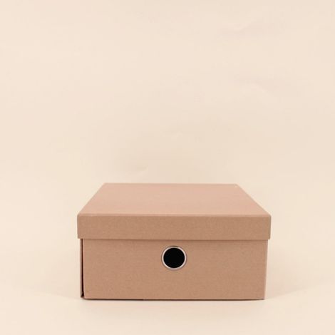 Boite avec couvercle en carton recyclé 31x23cm