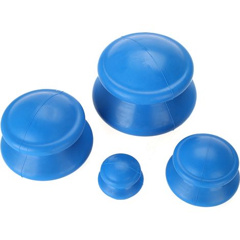 4 ventouses en silicone de massage, lot de soins santé pour la médecine chinoise (1/5)