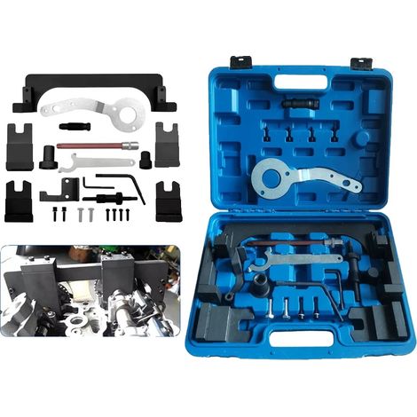 Kit de herramientas para alineación de cigüeñal, acero de alta calidad, 15 x 10 x 3 pulgadas, compatible con motores B38, diseño de precisión, construcción duradera. (1/5)